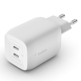 Chargeur secteur double port USB-C GaN avec technologie PPS (65 W), Blanc, hi-res